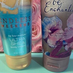 Bath & Body Works Endless Weekend & Be Enchanted Body Cream Set
